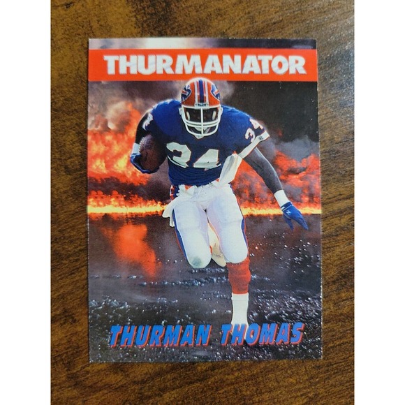 1992 Skybox Primetime #86 Thurman Thomas - Thurmanator - Bills -NFL - Fresh Pull - Picture 1 of 2